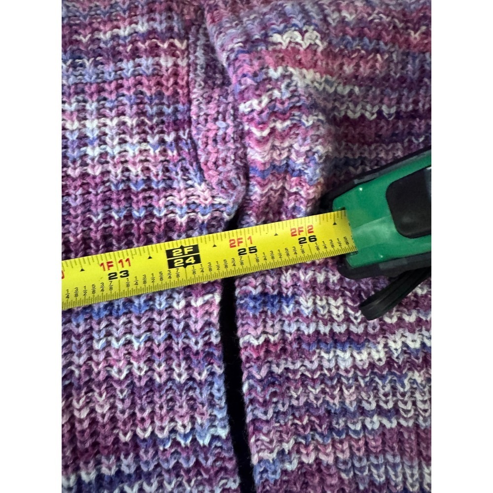 Terra & Sky Mens Purple Space Dye Knit Crewneck Sweater 0X 14W TS14100095141SDL‎ - Picture 8 of 12